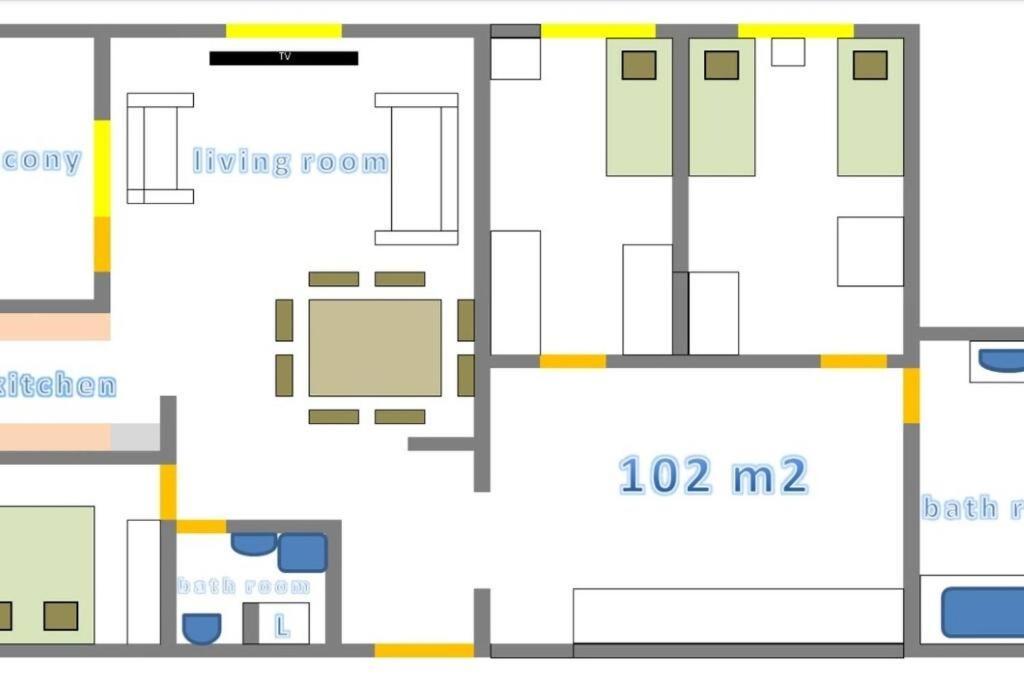 Sunny Day -Arena Zagreb , 2 Bathrooms, 102M², Luaran gambar